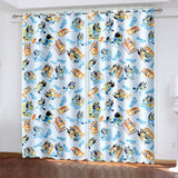 Carica l&#39;immagine nel visualizzatore Galleria, Bluey Curtains Blackout Window Treatments Drapes for Room Decoration