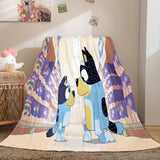 Load image into Gallery viewer, Bluey Pattern Blanket Flannel Throw Room Decoration