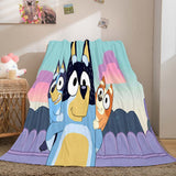 Load image into Gallery viewer, Bluey Pattern Blanket Flannel Throw Room Decoration