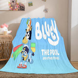 Load image into Gallery viewer, Bluey Pattern Blanket Flannel Throw Room Decoration