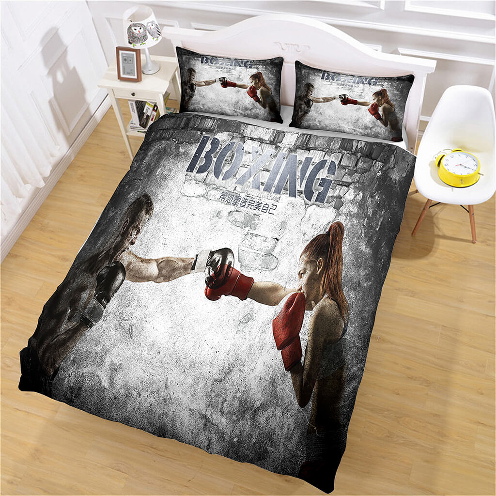 Boxing Bedspread Set Boxing Bedding Set Cosplay Quilt Duvet Cover – ebuycosuk