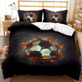 Load image into Gallery viewer, Football Print Bedding Set Duvet Cover Without Filler