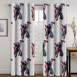 Load image into Gallery viewer, Captain America Curtains Cosplay Blackout Window Treatments Drapes