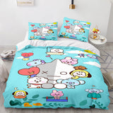 Load image into Gallery viewer, Cartoon BT21 Bedding Set Throw Quilt Duvet Cover Bedding Sets