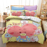 Load image into Gallery viewer, Cartoon BT21 Cosplay Kids Bedding Set UK Quilt Duvet Cover Bed Sets