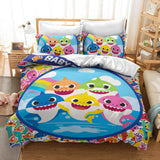 Load image into Gallery viewer, Cartoon Baby Shark Cosplay Bedding Set Duvet Cover