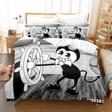 Laden Sie das Bild in den Galerie-Viewer, Cartoon Bendy und die Tintenmaschine Bettwäsche-Set Quilt Duvet Cover Bed Sets