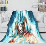 Carica l&#39;immagine nel visualizzatore Galleria, Coperta in pile di flanella di cartone animato Dragon Ball Coperte per cosplay