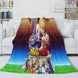 Carica l&#39;immagine nel visualizzatore Galleria, Coperta in pile di flanella di cartone animato Dragon Ball Coperte per cosplay