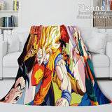 Carica l&#39;immagine nel visualizzatore Galleria, Coperta in pile di flanella di cartone animato Dragon Ball Coperte per cosplay