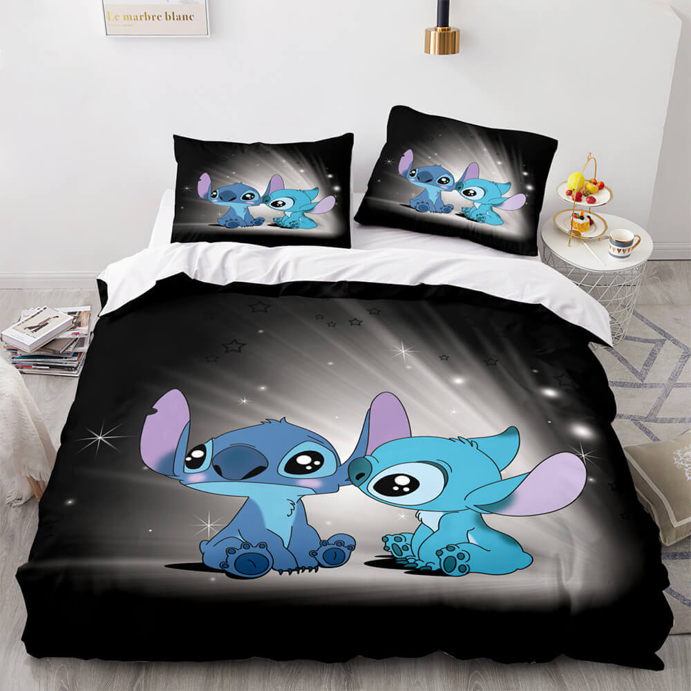 Lilo & Stitch Set di copripiumini per biancheria da letto