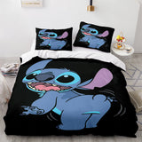 Load image into Gallery viewer, Cartoon Lilo and Stitch Cosplay Bedding Set Quilt Duvet Cover Bed Sets