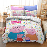 Load image into Gallery viewer, Cartoon Peppa Pig Cosplay Kids Bedding Set Quilt Duvet Covers Bed Sets