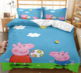 Load image into Gallery viewer, Cartoon Peppa Pig Cosplay Kids Bedding Set Quilt Duvet Covers Bed Sets