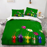 Laden Sie das Bild in den Galerie-Viewer, Cartoon Pikmin Cosplay Bettwäsche-Set Quilt Bettbezüge Bettwäsche-Sets
