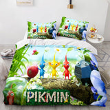 Carica l&#39;immagine nel visualizzatore Galleria, Set biancheria da letto Pikmin Set copripiumino trapuntato