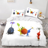 Laden Sie das Bild in den Galerie-Viewer, Cartoon Pikmin Cosplay Kinder Bettwäsche Set Quilt Bettbezüge Bettsets