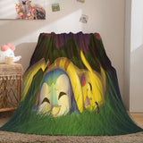 Laden Sie das Bild in den Galerie-Viewer, Cartoon Pokemon Pikachu Flanell-Fleece-Decke Nap Quilt Soft Blanket