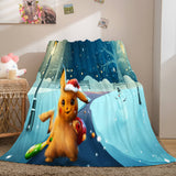 Load image into Gallery viewer, Cartoon Pokemon Pikachu Flannel Fleece Blanket Nap Quilt Soft Blanket