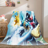 Load image into Gallery viewer, Cartoon Pokemon Pikachu Flannel Fleece Blanket Nap Quilt Soft Blanket