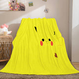 Laden Sie das Bild in den Galerie-Viewer, Cartoon Pokemon Pikachu Flanell Fleece Decke Überwurf Cosplay Decken