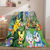 Carica l&#39;immagine nel visualizzatore Galleria, Coperta in pile di flanella Pokemon Pikachu