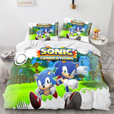 Carica l&#39;immagine nel visualizzatore Galleria, Cartoon Sonic The Hedgehog Set biancheria da letto Copripiumino Set lenzuola