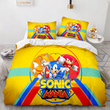 Carica l&#39;immagine nel visualizzatore Galleria, Cartoon Sonic The Hedgehog Set biancheria da letto Copripiumino Set lenzuola