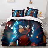 Carica l&#39;immagine nel visualizzatore Galleria, Cartoon Sonic The Hedgehog Set biancheria da letto Copripiumino Set lenzuola
