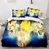 Carica l&#39;immagine nel visualizzatore Galleria, Cartoon Sonic The Hedgehog Cosplay Set di biancheria da letto Copripiumino Set da letto