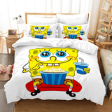 Laden Sie das Bild in den Galerie-Viewer, SpongeBob Schwammkopf Bettwäscheset Bettbezug Bettsets