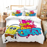 Laden Sie das Bild in den Galerie-Viewer, Cartoon SpongeBob SquarePants Bettwäsche-Set Bettbezug Bettwäsche-Sets