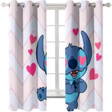 Load image into Gallery viewer, Cartoon Stitch Curtains Blackout Window Treatments Drapes for Room Decor