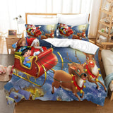 Load image into Gallery viewer, Christmas Pattern Bedding Set Quilt Cover Without Filler