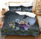 Load image into Gallery viewer, Comedy Rick and Morty Bedding Sets Pattern Quilt Cover Without Filler