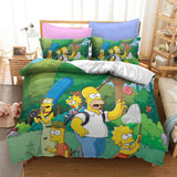Load image into Gallery viewer, Comedy The Simpsons Bedding Sets Pattern Quilt Cover Without Filler