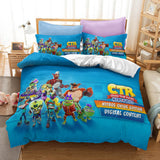 Load image into Gallery viewer, Crash Bandicoot Cosplay Kids Bedding Set UK Quilt Duvet Cover Bed Sets