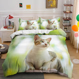 Load image into Gallery viewer, Cute Animal Pet Cats Bedding Set Quilt Duvet Cover
