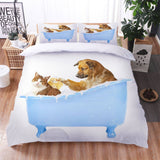 Load image into Gallery viewer, Cute Pets Dogs Puppy Bedding Set Duvet Cover Quilt