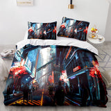 Laden Sie das Bild in den Galerie-Viewer, Cyberpunk 2077 Bettwäsche-Set Bettbezüge Bettlaken-Sets