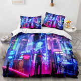 Laden Sie das Bild in den Galerie-Viewer, Cyberpunk 2077 Bettwäsche-Set Bettbezüge Bettlaken-Sets