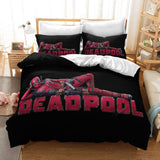 Laden Sie das Bild in den Galerie-Viewer, Deadpool 2 Cosplay UK Bettwäsche-Set Quilt Bettbezug Bettwäsche-Sets