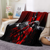 Load image into Gallery viewer, Deadpool Pattern Blanket Flannel Throw Room Decoration