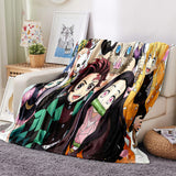 Load image into Gallery viewer, Demon Slayer Blanket Flannel Throw Room Decoration
