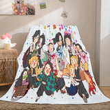 Laden Sie das Bild in den Galerie-Viewer, Demon Slayer Bettwäsche Flanell-Fleece-Decke