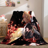 Laden Sie das Bild in den Galerie-Viewer, Demon Slayer Bettwäsche Flanell-Fleece-Decke