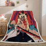 Load image into Gallery viewer, Demon Slayer Cosplay Flannel Fleece Blanket Wrap Nap Quilt Blanket