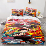 Laden Sie das Bild in den Galerie-Viewer, Demon Slayer Cosplay UK Bettwäsche-Set Bettbezüge Bettwäsche-Sets