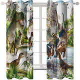 Load image into Gallery viewer, Dinosaur Curtains Blackout Window Treatments Drapes Room Decoration