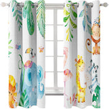 Load image into Gallery viewer, Dinosaur Curtains Blackout Window Treatments Drapes Room Decoration